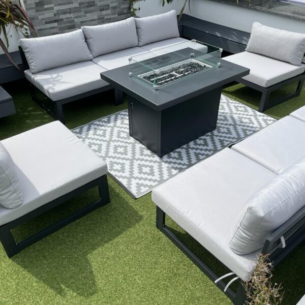 Miami 9 Piece Fire Pit Set Miami 9 Piece Fire Pit Set