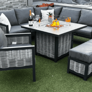 Havana Fire Pit Set Grey